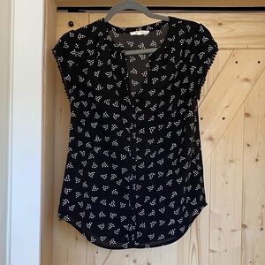 Black and White Dress Top